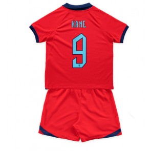 England Harry Kane #9 Replika Babytøj Udebanesæt Børn VM 2022 Kortærmet (+ Korte bukser)
